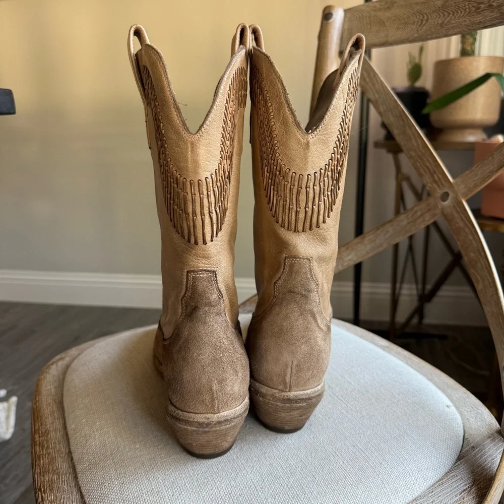 Free People Marco Delli Boho Butterfly Western Boots - Picture 9 of 16